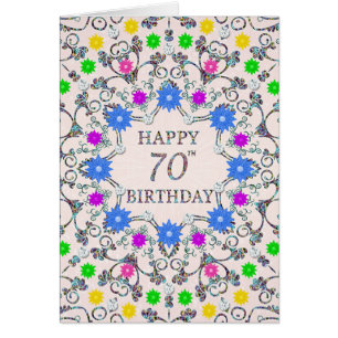 70e anniversaire Fleurs Abstraites