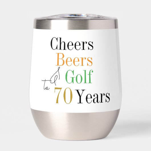 70e anniversaire Golf Cheers Bières Party (Avant)