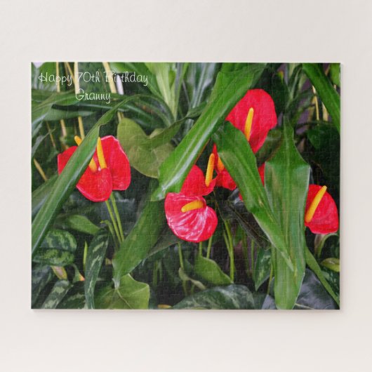 70e anniversaire grand-mère. Jigsaw Puzzle (Horizontal)