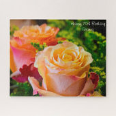 70e anniversaire grand-mère. Jigsaw Puzzle (Horizontal)