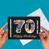 70e anniversaire homme Carte photo de 70 ans