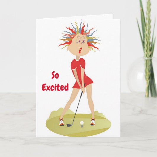 **70e anniversaire HUMOUR pour GOLFER** Carte (Devant)