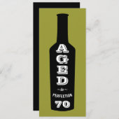 70e anniversaire Invitation à la perfection (Devant / Derrière)