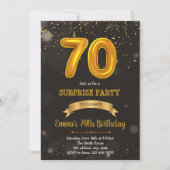 70e anniversaire invitation à thème (Devant)