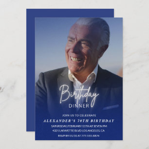 70e anniversaire invitation Anniversaire Dîner Pho