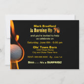 70E ANNIVERSAIRE INVITATION - BALLE DE GOLF (Dos)