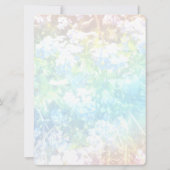70e anniversaire invitation fleurs sauvages (Dos)