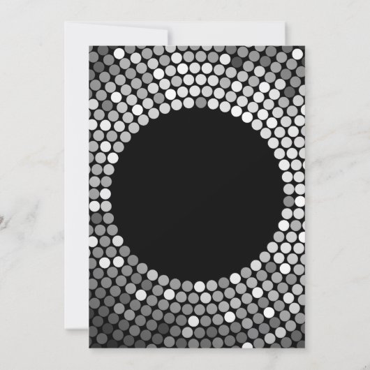 70e anniversaire Invitation Parties scintillant no (Dos)