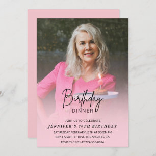 70e anniversaire invitations Anniversaire Dîner Ph