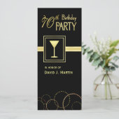 70e anniversaire Invitations de fête (Debout devant)