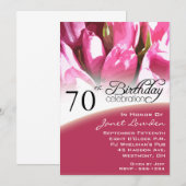 70e anniversaire Invitations de fête (Devant / Derrière)