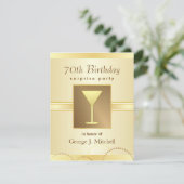 70e anniversaire Invitations du Surprise Party - G (Debout devant)