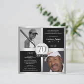 70e anniversaire Invitations photos d'hier et d'au (Debout devant)