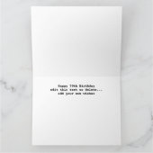 70e anniversaire Jalon Carte d'anniversaire 1955 f (Intérieur)