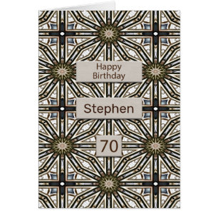 70e anniversaire Mandala Design Abstrait