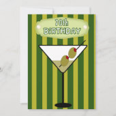 70e anniversaire Martini Party Invitation (Devant)
