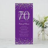 70e Anniversaire Programme Argent Confetti Purple (Debout devant)