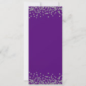 70e Anniversaire Programme Argent Confetti Purple (Dos)