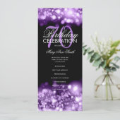 70e anniversaire Programme Glam Lights Purple Menu (Debout devant)