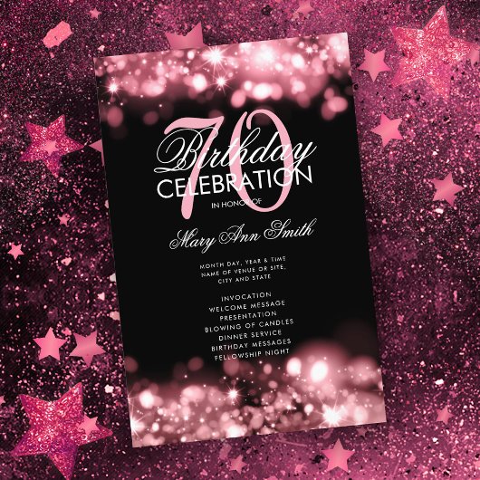 70e anniversaire Programme Glam Lights Rose Gold M