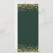 70e anniversaire Programme Gold Green Confetti (Dos)