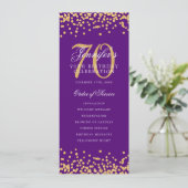70e Anniversaire Programme Gold Purple Confetti (Debout devant)