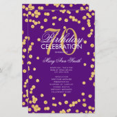 70e Anniversaire Programme Gold Purple Parties sci (Devant / Derrière)