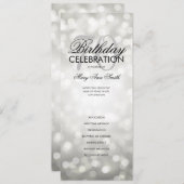 70e Anniversaire Programme Lights Silver Menu (Devant / Derrière)