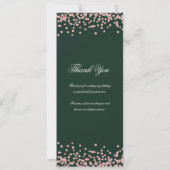 70e Anniversaire Programme Merci Rose Gold Green (Dos)