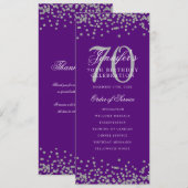 70e Anniversaire Programme Merci Silver Purple (Devant / Derrière)