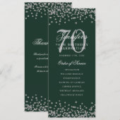 70e anniversaire Programme Merci vert argent (Devant / Derrière)