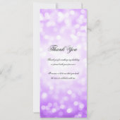 70e anniversaire Programme Purple Bokeh Merci (Dos)