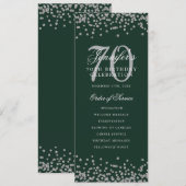 70e Anniversaire Programme Silver Confetti Green (Devant / Derrière)