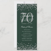 70e Anniversaire Programme Silver Confetti Green (Devant)