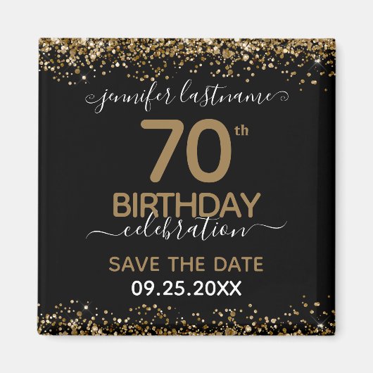 70e anniversaire Save the Date Magnet (Devant)