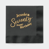 70e anniversaire script soixante-dix nom personnal (Recto)