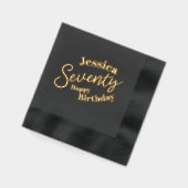 70e anniversaire script soixante-dix nom personnal (Gauche)