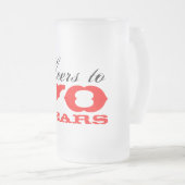 70e Anniversaire Verre de bière | Mug cadeau pour  (Devant droit)