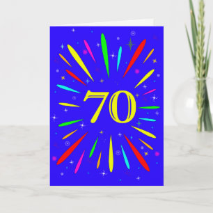 70e 'Birthday Explosion'-Kaart Kaart