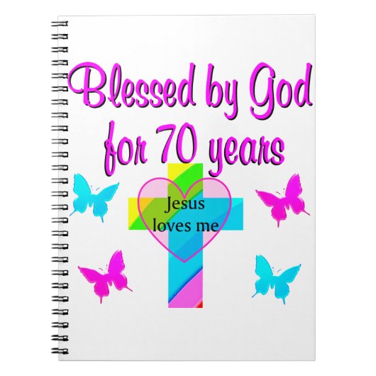 70E BIRTHDAY PRAYER NOTITIEBOEK (Voorkant)