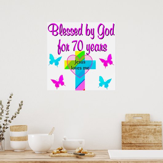 70E BIRTHDAY PRAYER POSTER (Keuken)