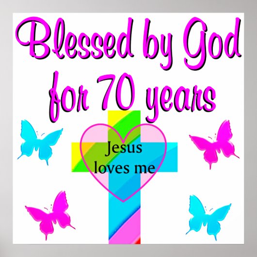 70E BIRTHDAY PRAYER POSTER (Voorkant)