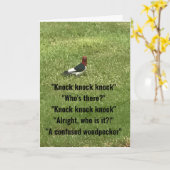 *70e BIRTHDAY* VAN VERWACHTE WOODPECKER-Kaart Kaart (Gele Bloem)