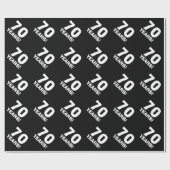 70e Birthday-verpakkingspapier Cadeaupapier (Vlak)