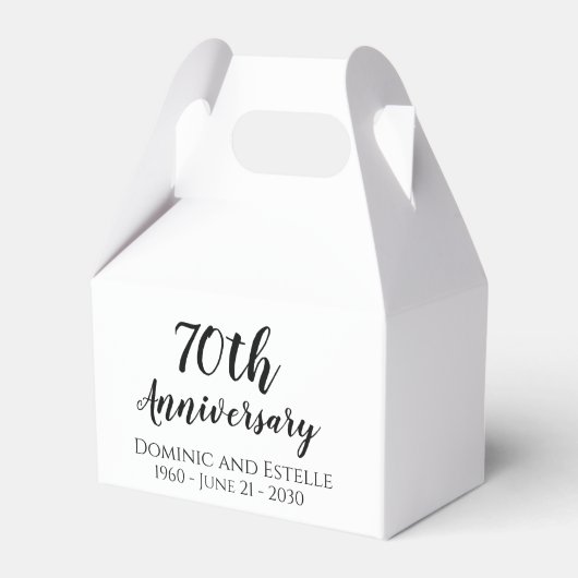 70e bruiloft Jubileum Party Favor Box Bedankdoosjes (Voorkant Zijde)