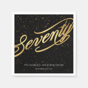 70e Confetti Chic Gold Black 70e Servet