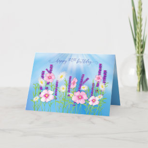 70e dag zacht gekleed bloemkool blauw kaart