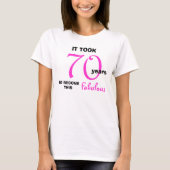 70e Fabuleuse T-shirt femme anniversaire (Devant)
