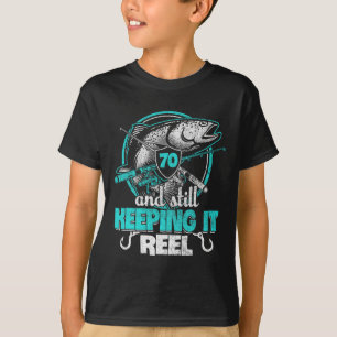 70e Gevist Grappig Verjaardag Shirt Visser Keepin