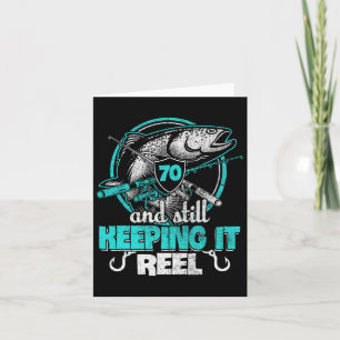 70e Gevist Grappig Verjaardag Shirt Visser Keepin Kaart